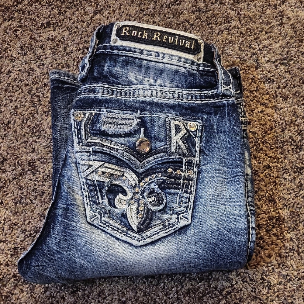 Like New Rock Revival 24 Montara Bootcut Jeans